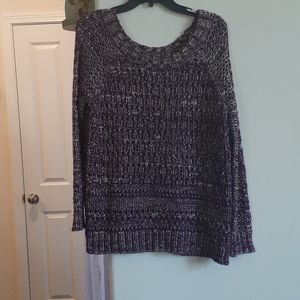 Knitted purple sweater